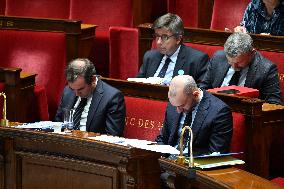 Motion of Censure Against the Government at The National Assembly - Paris