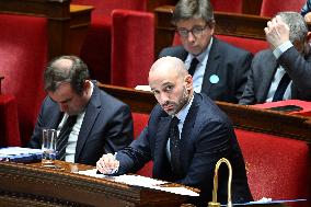 Motion of Censure Against the Government at The National Assembly - Paris