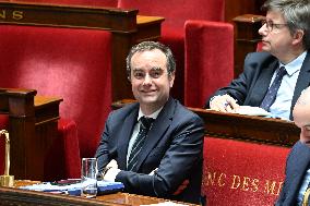 Motion of Censure Against the Government at The National Assembly - Paris