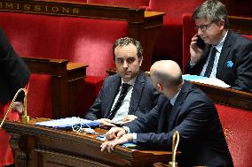 Motion of Censure Against the Government at The National Assembly - Paris