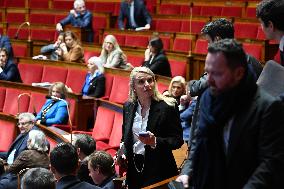 Motion of Censure Against the Government at The National Assembly - Paris