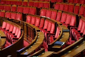 Motion of Censure Against the Government at The National Assembly - Paris