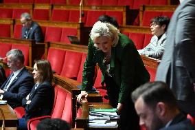 Motion of Censure Against the Government at The National Assembly - Paris