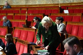 Motion of Censure Against the Government at The National Assembly - Paris