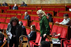 Motion of Censure Against the Government at The National Assembly - Paris