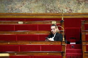 Motion of Censure Against the Government at The National Assembly - Paris