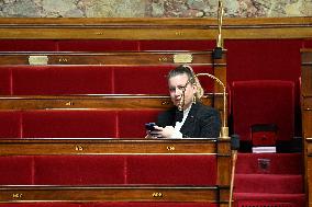 Motion of Censure Against the Government at The National Assembly - Paris