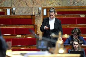 Motion of Censure Against the Government at The National Assembly - Paris