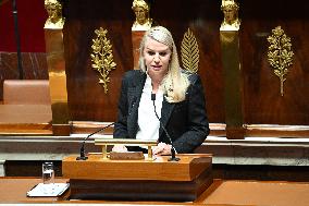 Motion of Censure Against the Government at The National Assembly - Paris