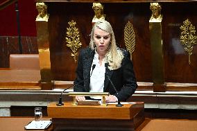 Motion of Censure Against the Government at The National Assembly - Paris