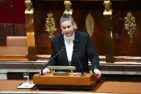 Motion of Censure Against the Government at The National Assembly - Paris