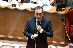 Motion of Censure Against the Government at The National Assembly - Paris