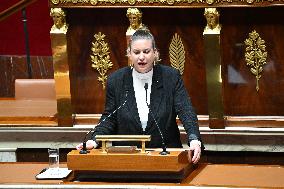 Motion of Censure Against the Government at The National Assembly - Paris