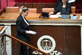 Motion of Censure Against the Government at The National Assembly - Paris