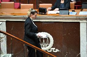 Motion of Censure Against the Government at The National Assembly - Paris