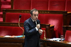 Motion of Censure Against the Government at The National Assembly - Paris