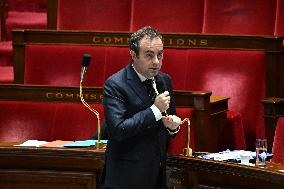 Motion of Censure Against the Government at The National Assembly - Paris