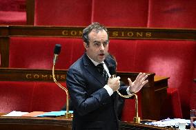 Motion of Censure Against the Government at The National Assembly - Paris