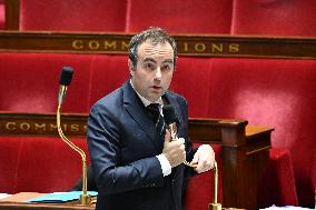 Motion of Censure Against the Government at The National Assembly - Paris