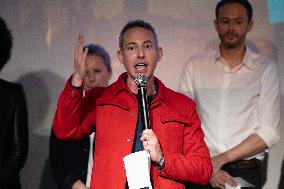 First campaign rally of Emmanuel Gregoire - Paris