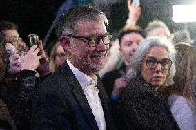 First campaign rally of Emmanuel Gregoire - Paris