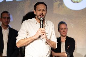 First campaign rally of Emmanuel Gregoire - Paris