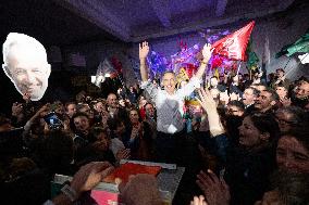 First campaign rally of Emmanuel Gregoire - Paris
