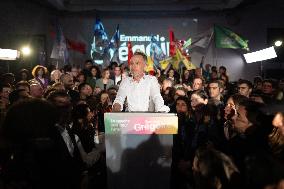 First campaign rally of Emmanuel Gregoire - Paris
