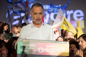 First campaign rally of Emmanuel Gregoire - Paris