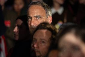 First campaign rally of Emmanuel Gregoire - Paris