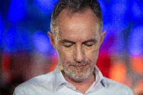 First campaign rally of Emmanuel Gregoire - Paris