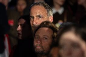 First campaign rally of Emmanuel Gregoire - Paris