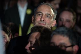 First campaign rally of Emmanuel Gregoire - Paris