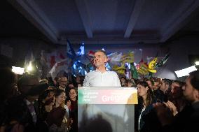 First campaign rally of Emmanuel Gregoire - Paris