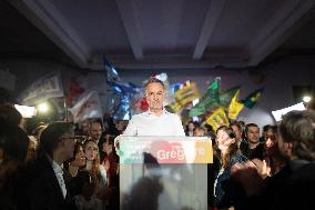 First campaign rally of Emmanuel Gregoire - Paris