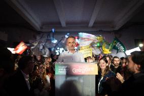 First campaign rally of Emmanuel Gregoire - Paris