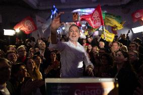 First campaign rally of Emmanuel Gregoire - Paris