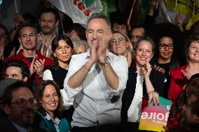 First campaign rally of Emmanuel Gregoire - Paris