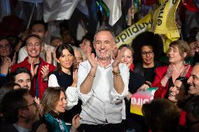 First campaign rally of Emmanuel Gregoire - Paris