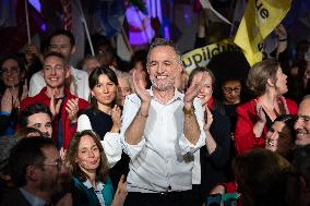 First campaign rally of Emmanuel Gregoire - Paris