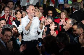 First campaign rally of Emmanuel Gregoire - Paris