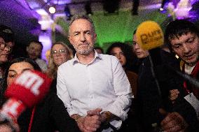 First campaign rally of Emmanuel Gregoire - Paris