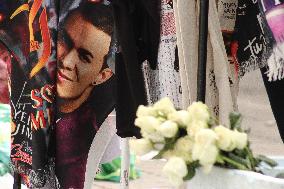 Fans Gather to Enter Yeison Jimenez Symbolic Funeral in Bogota