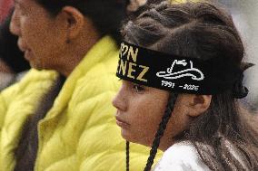 Fans Gather to Enter Yeison Jimenez Symbolic Funeral in Bogota