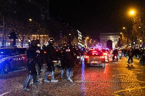 Morocco Victory Policing - Paris