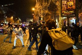 Morocco Victory Policing - Paris