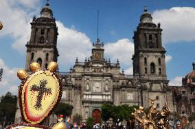 Nopalera Exhibition In Main Square Zocalo - Mexico City