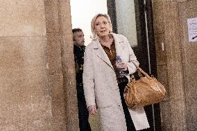 Appeal trial of Marine Le Pen and RN’s officials on suspicion of embezzlement of European public funds - Paris AJ