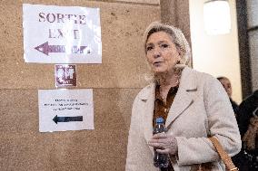 Appeal trial of Marine Le Pen and RN’s officials on suspicion of embezzlement of European public funds - Paris AJ