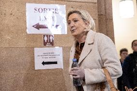 Appeal trial of Marine Le Pen and RN’s officials on suspicion of embezzlement of European public funds - Paris AJ